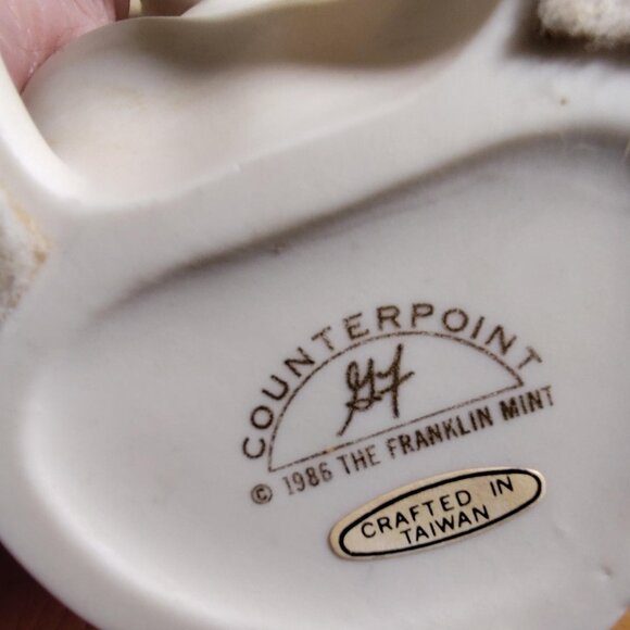 Vintage 1986 Franklin Mint “Counterpoint” Black & White Cat Pair. SHIPS FREE - Picture 8 of 8